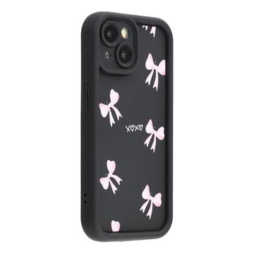 Coque TPU antichoc élégante iPhone 13 avec bords surélevés - noire / arc