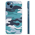 Coque iPhone 13 en TPU - Camouflage Bleu