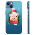 Coque iPhone 13 en TPU - Cochonnet d'Hiver