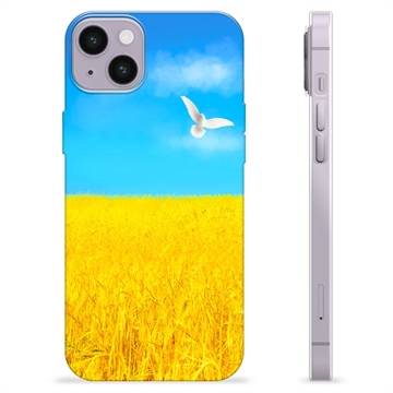 Coque iPhone 14 Plus en TPU Ukraine - Champ de blé
