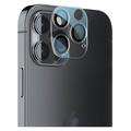 Protection de l'objectif de l'appareil photo de l'iPhone 14 Pro/14 Pro Max Lippa - 9H - Transparent / Noir