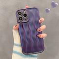 Coque iPhone 14 Pro 3D Linear Wavy - Violet