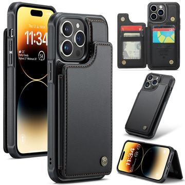 Étui Caseme C22 iPhone 14 Pro Max avec portefeuille de cartes protégé par RFID - Noir