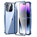 Coque Magnétique iPhone 14 Pro Max avec Verre Trempé - Bleue