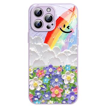 Coque hybride iPhone 14 Pro Sourire et arc-en-ciel