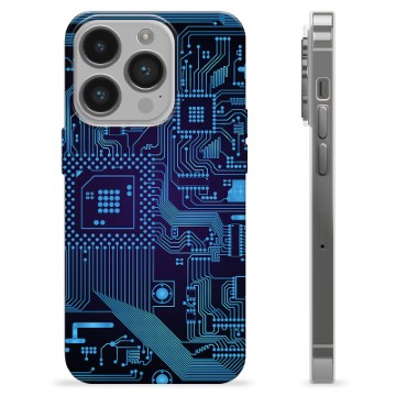 Coque iPhone 14 Pro en TPU - Circuit Imprimé