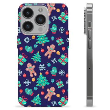 Coque iPhone 14 Pro en TPU - Bonhomme en Pain d\'Épices