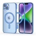 iPhone 14 Tech-Protect MagShine Case - Compatible MagSafe - Bleu / Clair