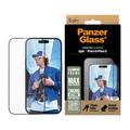 Protection d'écran iPhone 15/16 PanzerGlass Aluminum Frame Ultra-Wide Fit - 9H - Bordure noire