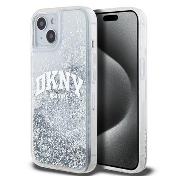 Coque iPhone 15 DKNY Liquid Glitter Arch Logo