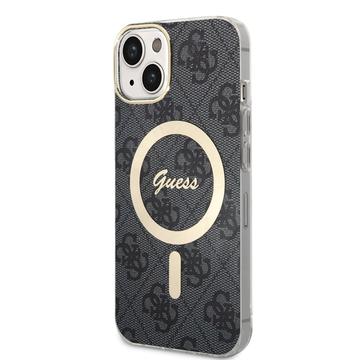 Coque iPhone 15 Guess IML 4G - Compatible MagSafe - Noire
