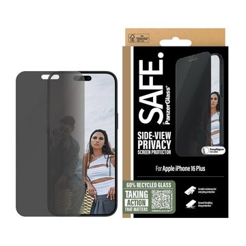 Protecteur d\'écran en verre trempé iPhone 15 Plus/16 Plus PanzerGlass Safe Privacy Ultra-Wide Fit - 9H