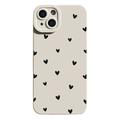 Coque fine iPhone 15 Plus en TPU avec motif cœur