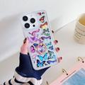 Coque iPhone 15 Pro en TPU Butterfly avec support d'anneau - coloré