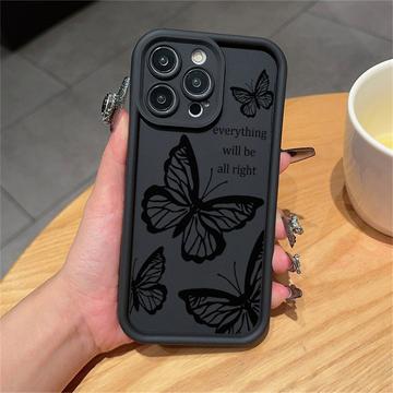 Coque iPhone 15 Pro Max en TPU à imprimé papillon