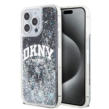 Coque iPhone 15 Pro Max DKNY Liquid Glitter Arch Logo