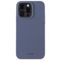 Coque iPhone 15 Pro Max en Silicone Holdit - Bleu Pacific