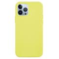 Coque iPhone 15 Pro Max en Silicone Liquide - Jaune