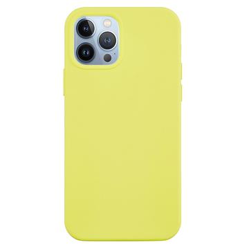 Coque iPhone 15 Pro Max en Silicone Liquide - Jaune
