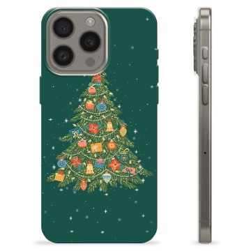 Coque iPhone 15 Pro en TPU - Sapin de Noël