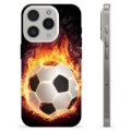 Coque iPhone 15 Pro en TPU - Ballon Enflammé