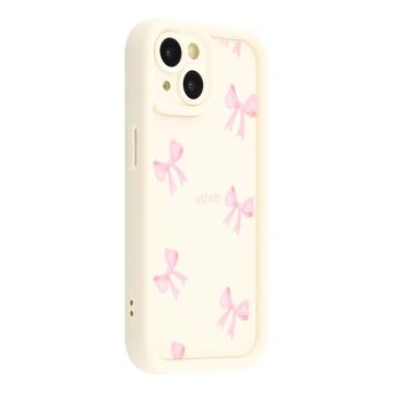 Coque TPU antichoc élégante iPhone 15 avec bords relevés - Blanche / arc
