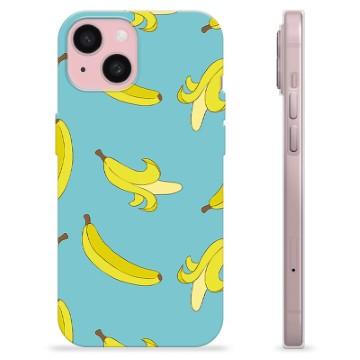 Coque iPhone 15 en TPU - Bananes