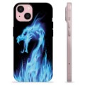 Coque iPhone 15 en TPU - Dragon Feu Bleu