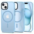 Coque iPhone 15 Tech-Protect Magmat - Compatible MagSafe - Bleu Ciel / Translucide