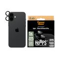 Protection de l'objectif de l'appareil photo en céramique pour iPhone 16/16 Plus PanzerGlass Hoops - Noir