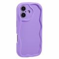 Coque iPhone 16 en TPU Candy Color Wavy - Violete