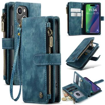 Étui Portefeuille iPhone 16 Multifonctionnel Caseme C30 - Bleu