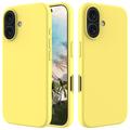 Coque iPhone 16 en Silicone Liquide - Jaune