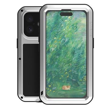 Coque Hybride iPhone 16 Love Mei Powerful - Argenté