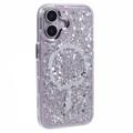 Coque époxy à paillettes iPhone 16 MagSafe-Compatible - Blanche
