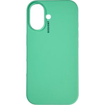 Coque iPhone 16 en Silicone Nudient Base - Vert Menthe