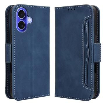 Étui portefeuille iPhone 16 Plus Porte-Cartes - Bleu