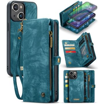 Étui Portefeuille iPhone 16 Plus Multifonctionnel 2-en-1 Caseme 008 - Bleu