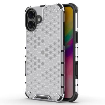 Coque Hybride iPhone 16 Plus Honeycomb Armored - Grise