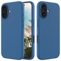 Coque iPhone 16 Plus en Silicone Liquide - Bleue