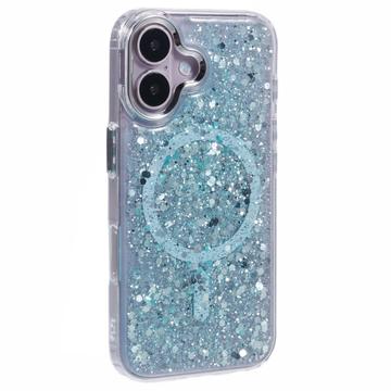 Coque époxy à paillettes iPhone 16 Plus MagSafe-Compatible - Vert clair