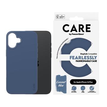 Coque iPhone 16 Plus PanzerGlass Care Fearlessly Fashionable - Compatible MagSafe - Bleu