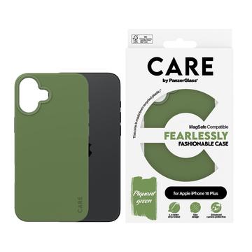 Coque iPhone 16 Plus PanzerGlass Care Fearlessly Fashionable - Compatible MagSafe - Vert