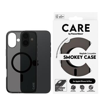 Coque iPhone 16 Plus PanzerGlass Care Smokey Urban Combat - Compatible MagSafe - Noir