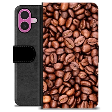 Étui Portefeuille Premium iPhone 16 Plus - Grains de Café