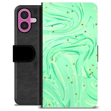 Étui Portefeuille Premium iPhone 16 Plus - Menthe Verte