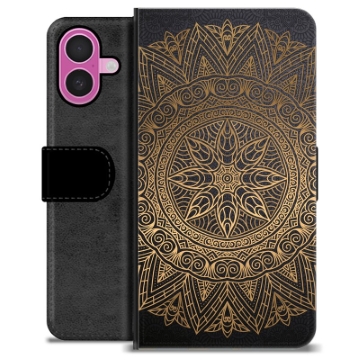 Étui Portefeuille Premium iPhone 16 Plus - Mandala
