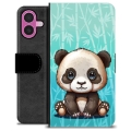Étui Portefeuille Premium iPhone 16 Plus - Panda