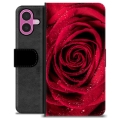 Étui Portefeuille Premium iPhone 16 Plus - Rose