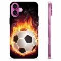 Coque iPhone 16 Plus en TPU - Ballon Enflammé